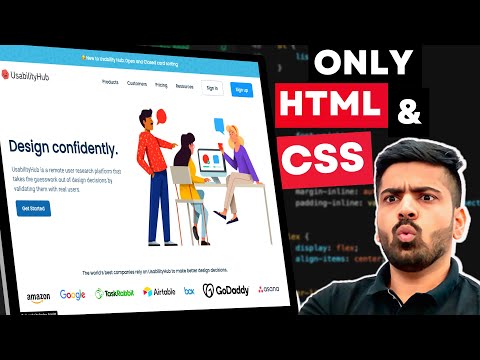 Build This Complete Modern Website Using Only HTML And CSS in One Video 🔥