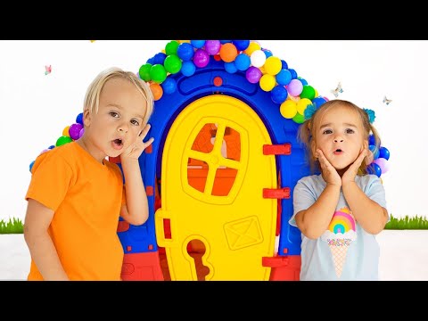 Alice plays with colored balls and other useful kids stories