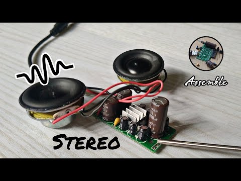 Assemble stereo audio amplifier tea2025b