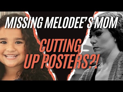 Why is missing Melodee's mom cutting up posters? Exclusive details on what she is doing in her house