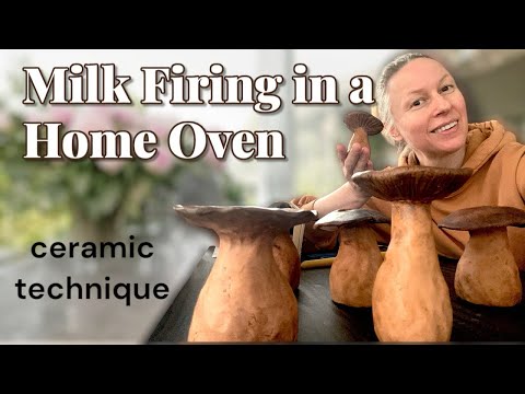 How I Milk-Fire My Ceramics at Home – Natural Ceramic Finish in a Regular Oven