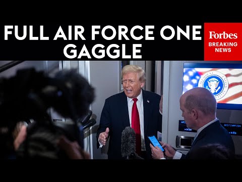 FULL AIR FORCE ONE GAGGLE: Trump Takes Questions About Ukraine, China, Comey On Flight To Florida