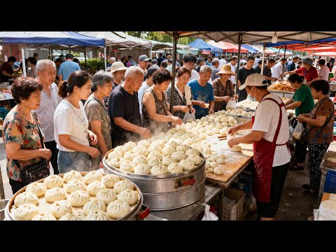 中国济南最大的美食市场，30种中国街头美食，让人无法抗拒！