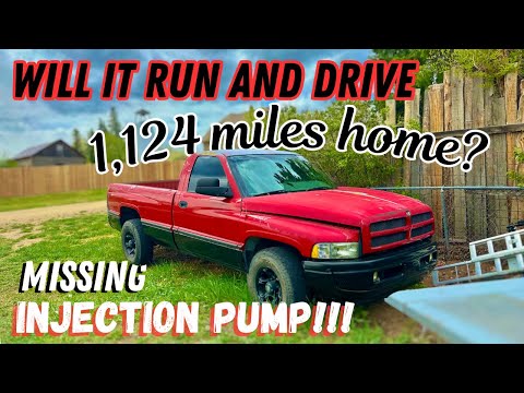 Will it RUN and DRIVE 1,124 miles? Cummins sitting YEARS with MISSING engine parts!