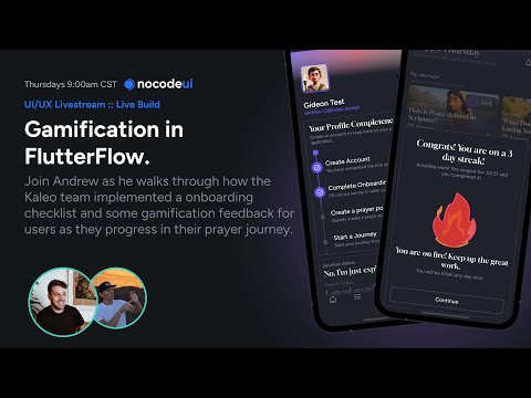 Gamification in FlutterFlow -- How to build experiences that drive engagement.