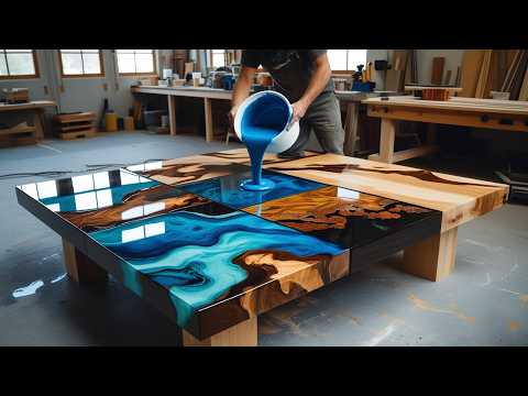 Epoxy, Raw Wood & Woodworking Magic: Transforming a Chair into a Masterpiece