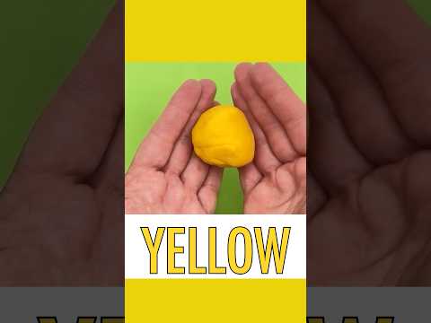 Yellow Playdough Craft š #PlayDough #Craft #Shorts