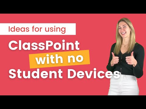 How to Use ClassPoint Without Student Devices in the Classroom