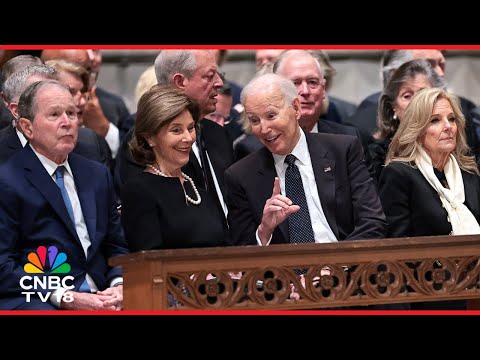 WATCH: Former Presidents George W Bush and Joe Biden at Dick Cheney's Funeral Service | N18G