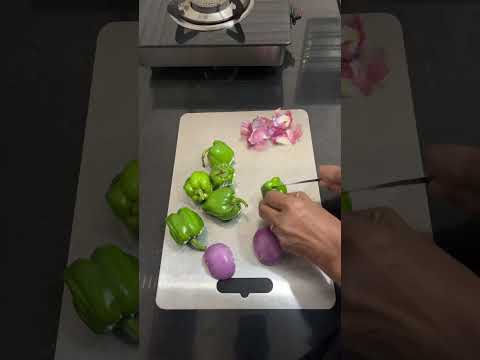 Capsicum Palya and Chapathi
