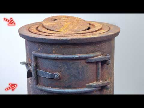 Cannon Type Wood Burning Stove 'Przysucha' - Full Restoration Project