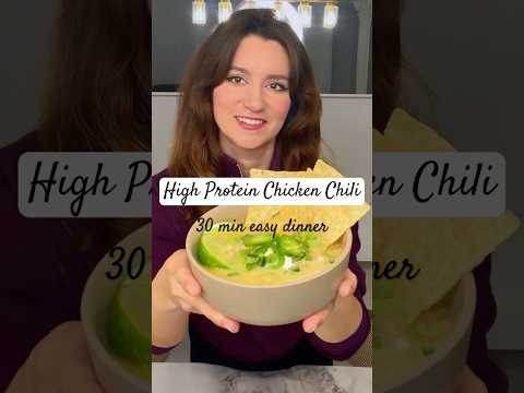 High-Protein White Bean Chicken Chili (30-Minute Easy Dinner Recipe)