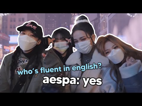 aespa speaking english for 9 minutes straight