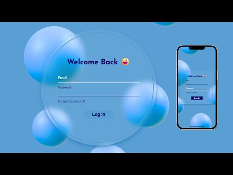 Animated Login form in HTML, CSS | Responsive UI