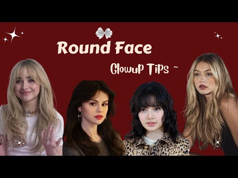 Round face Glow up Tips 🎀 || [Hairstyle + Makeup + Glasses + Natural glow]