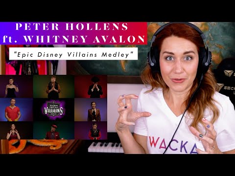 Peter Hollens + Whitney Avalon "Epic Disney Villains Medley" REACTION & ANALYSIS by Vocal Coach
