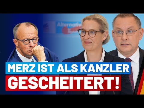 Merz ist als Kanzler gescheitert! - Pressekonferenz der AfD-Fraktion!