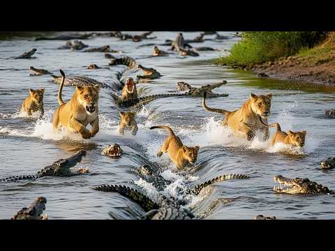 When River Crossings Go Wrong for a Lion Pride