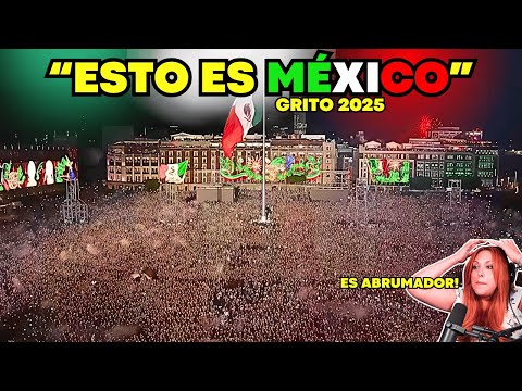 Reaccionando al GRITO de INDEPENDENCIA de MÉXICO 2025! el ZÓCALO ES BRUTAL!| Ceci Dover