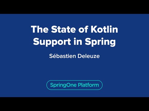 The State of Kotlin Support in Spring