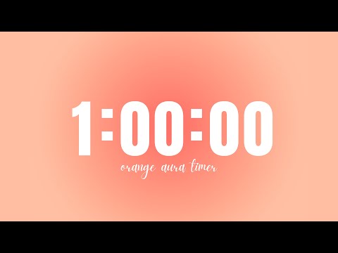 1-Hour Orange Aura Study Timer ⏳ | Fun Points System 🎯 | Stay Focused & Motivated