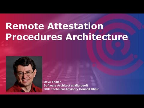 Remote Attestation Procedures Architecture