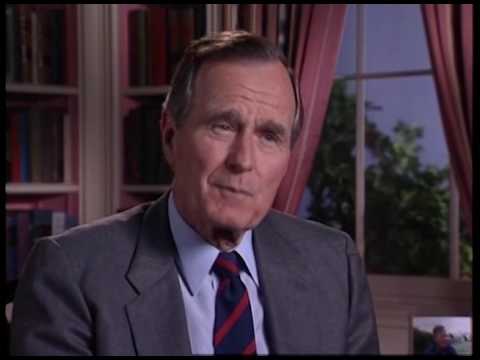 MT3897 President Bush is Interviewed Regarding his World War Two Service - 02 June 1992
