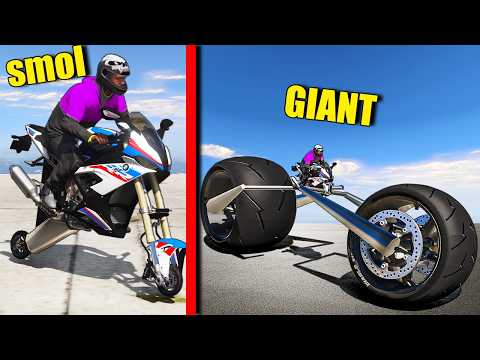 Smallest to biggest bike wheels in GTA 5