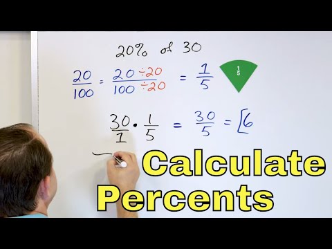 Calculate Percents Using Fractions (Solve Percent Problems) - [6-3-15]