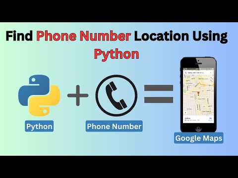 How to Track any PHONE NUMBER Location with Google Map using python | Python Map Project | Folium |
