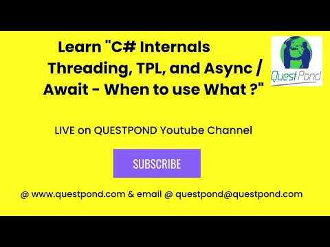 C#/.NET Fundamentals Training | C# Tutorial | Threads in C# | Async & Await in C# | C# for Beginners