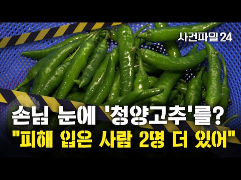 [사건파일24] 손님 눈에 '청양고추' 비벼···경찰 "평소 청양고추 가지고 다녔다 해", 특수상해 혐의 판단