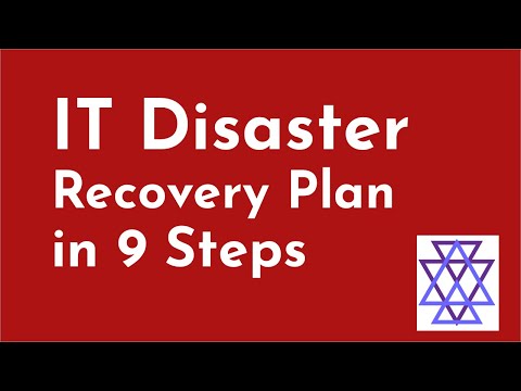 IT Disaster Recovery Plan Steps