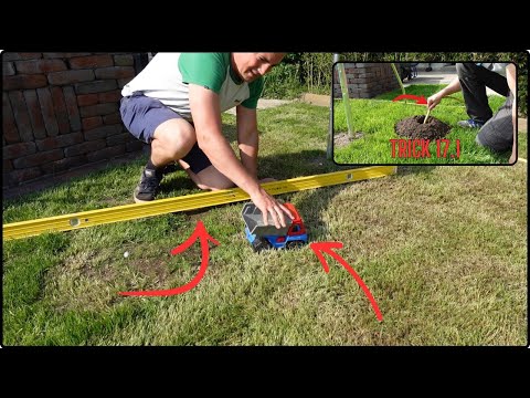 Leveling lawns | Lawn subsidence | Effectively removing molehills