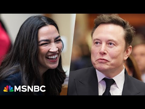 'The girls are fighting!': AOC reacts to Trump-Musk feud