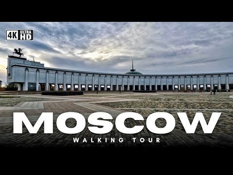 🍂 Осень в Москве | прогулка по Парку Победы на Поклонной горе в 4K HDR 🇷🇺