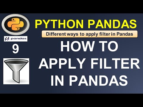 Python Pandas Tutorial: Different ways to filter Pandas DataFrame #9
