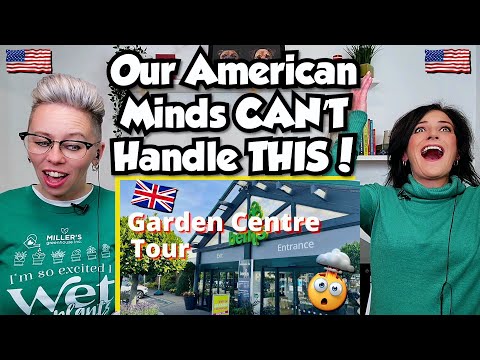 American Couple Reacts: SHOCKED & AMAZED Seeing A UK Garden Centre For The FIRST TIME!