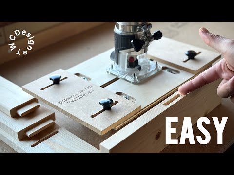 How to make a jig to easily drill mortises using a trimmer