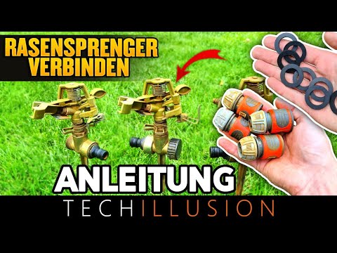 🔥RASENSPRENGER richtig VERBINDEN?!🧐 - Wie verbindet man mehrere Sprenger? - Hinweise & Anleitung