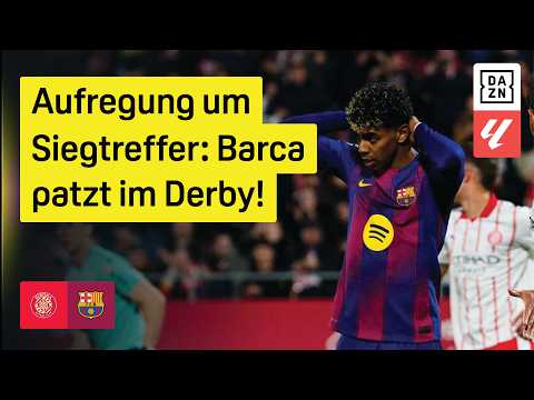 Rote Karte nach Foul an Yamal: FC Girona - FC Barcelona | 24. Spieltag | LaLiga | DAZN Highlights