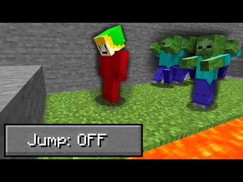 Hardcore Minecraft but I can't Jump...