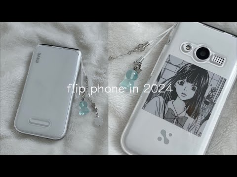 🤍 a korean flip phone in 2024ㅣunboxing & decorationㅣmive folder phone