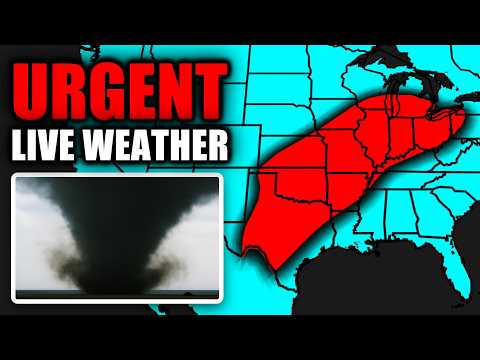 🔴 LIVE - TORNADO ON THE GROUND - With Storm Chasers - Live Weather Channel...