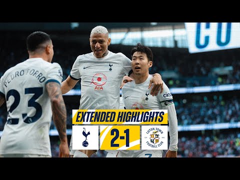 TOTTENHAM HOTSPUR 2-1 LUTON TOWN // PREMIER LEAGUE EXTENDED HIGHLIGHTS