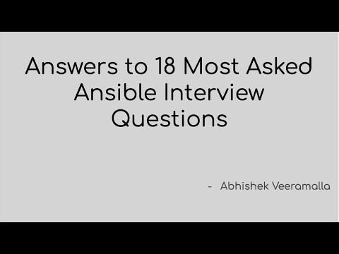 Answers to Ansible Interview Questions | DevOps FAQ | DevOps Interview Q&A | #Ansible