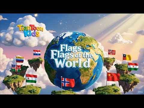 Flags of the World | Learn All Country Flags for Kids | TianToon Kids