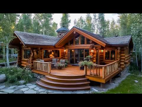 Dad Spends 2 Years Building LOG HOUSE for Family of 7 | Start to Finish by @MontanaHaven