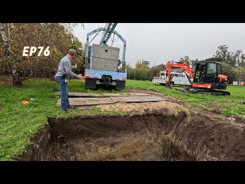 Replacement of septic tank, D-boxes and how to calculate the % of fall for your building drain line