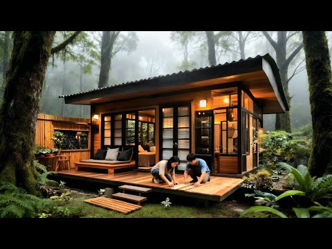 Talented young couple builds two dream wooden houses in 200 days  From start to finish by @lythibinh
